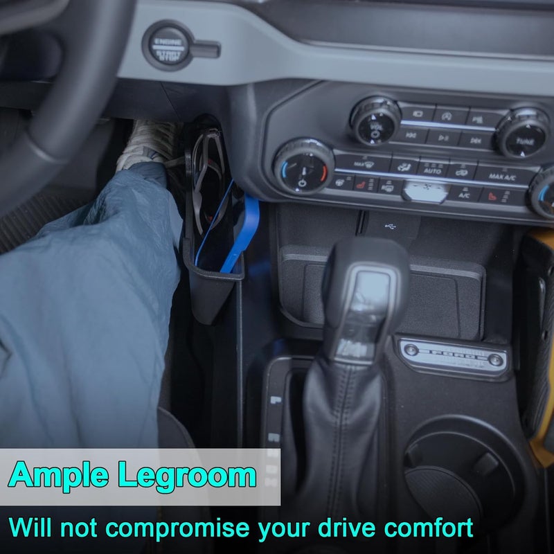 TOPINSTALL New Gear Shifter Organizer Compatible with 2021-2025 2026 Ford Bronco, Center Console Gear Side Storage Box Tray Interior Accessories for Bronco 2/4-Door (Not for Bronco Sport) - Image 4